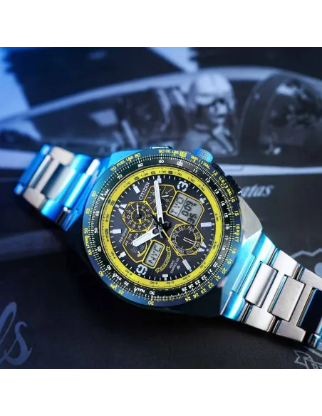 Citizen Promaster SkyHawk Blue Angels GMT JY8125-54L 46MM cristal de zafiro 200m WR