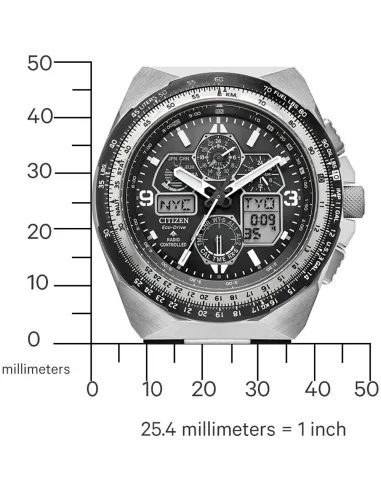 reloj aviador radiocontrol Citizen Promaster Skyhawk A-T JY8149-05E 46m 200m WR cristal de zafiro antirreflejos