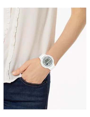 Reloj Casio LWS-1200H-7A1 Lap Memory White Running Watch LWS-1200H-7A1