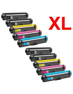 Pack 10 toner para Brother TN-247 / TN-243 DCP-L3510 DCP-L3550 HL-L3210 con chip 2