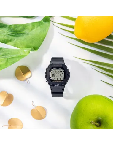 reloj deportivo Casio LWS-2200H-1AV 100m WR Contador de vueltas Alarma Luz LED