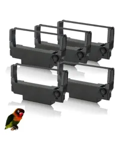 5x EPSON ERC38 / ERC34 / ERC30 NEGRA CINTA MATRICIAL COMPATIBLE C43S015374 EPSON ERC38 / ERC34 / ERC30