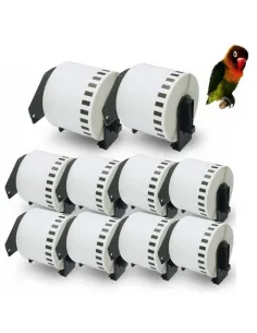 5  BROTHER DK22205 BLANCA CINTA CONTINUA DE PAPEL TERMICO compatible DK-22205