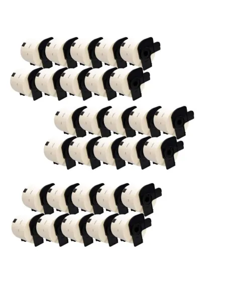 30 x DK11202 Blanco 62mmX100mm 300psc para Brother P-Touch QL1000 1050 1060 compatible