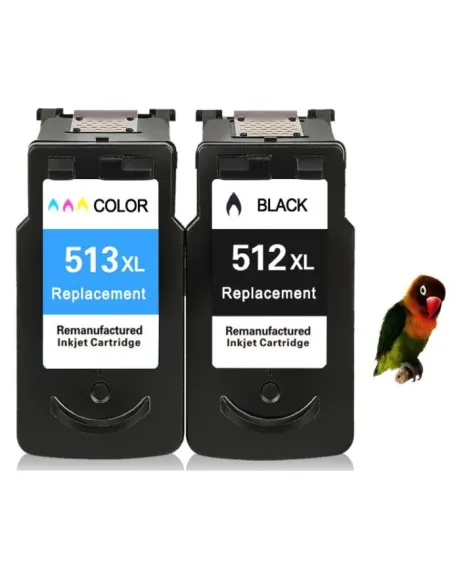 Pack 2 tintas para CANON PG-512 CL-513 PG512 CL513 PIXMA MP270 MP280 MP490 MP495 Pixma mp250 mp230 mp280 ip2700 mp240 mp495 mx41