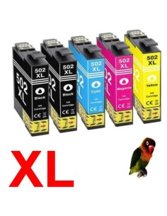 Tinta Negra compatible para Epson 502XL 502 XP-5100 XP-5105 XP-5115 WF-2800 WF-2860 WF-2865 2