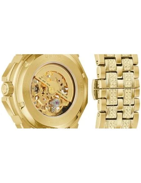 reloj automático hombre Bulova Octava 98A292 41.7mm 251 cristales 30m WR  correa de acero