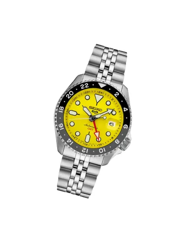 Seiko 5 Sports SSK017 SKX Style Yellow GMT Automatic Made in Japan 42.5mm 100m WR