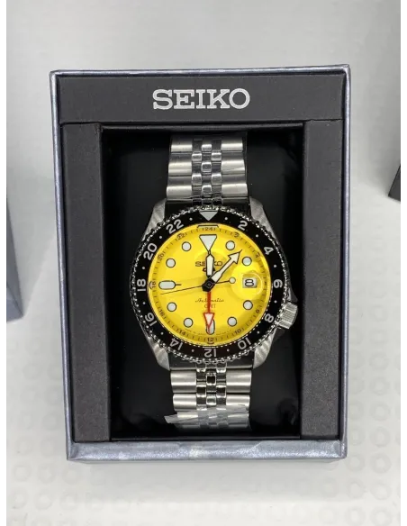 Seiko 5 Sports SSK017 SKX Style Yellow GMT Automatic Made in Japan 42.5mm 100m WR