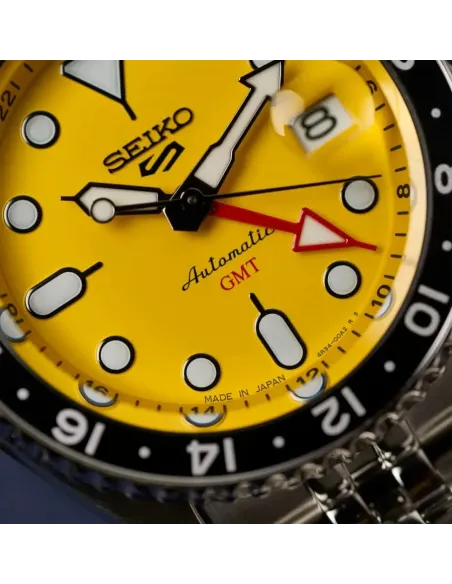 Seiko 5 Sports SSK017 SKX Style Yellow GMT Automatic Made in Japan 42.5mm 100m WR