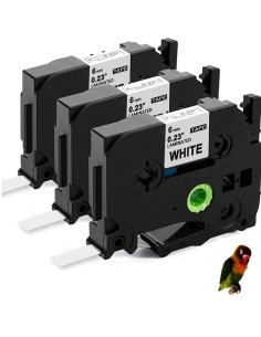 Cinta Rotuladora BROTHER TZE-211 Negro / BLANCO TZ-211