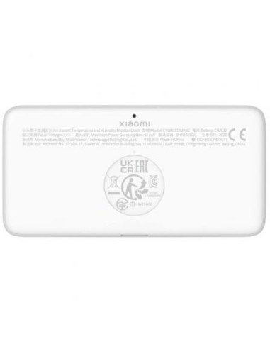 Xiaomi Medidor de Temperatura y Humedad Bluetooth 5.0 - Pantalla Tinta Electronica - Alertas Visuales y Sonoras