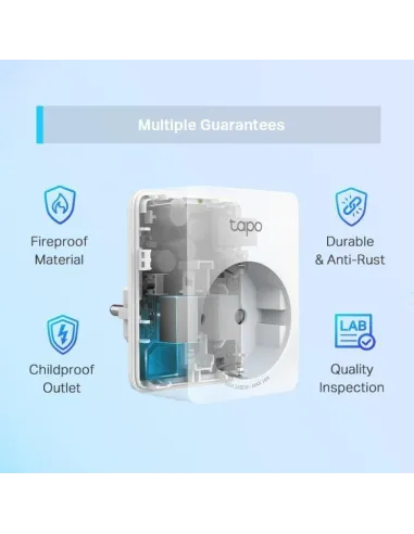 TP-Link Tapo P110 Mini Enchufe Inteligente Wi-Fi - Temporizador - Control por Voz - Programable