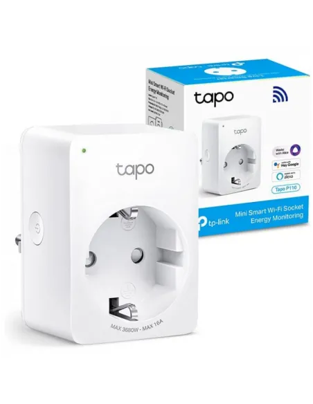 TP-Link Tapo P110 Mini Enchufe Inteligente Wi-Fi - Temporizador - Control por Voz - Programable