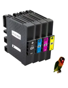 GC41 RICOH PACK 4 cartuchos (BK-C-M-Y) compatibles gel