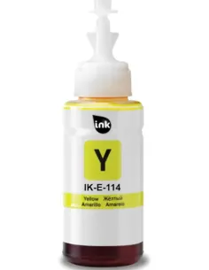 tinta Compatible Epson 114 Amarillo Botella de Tinta C13T07B440 para EcoTank ET-8500, ET-8550
