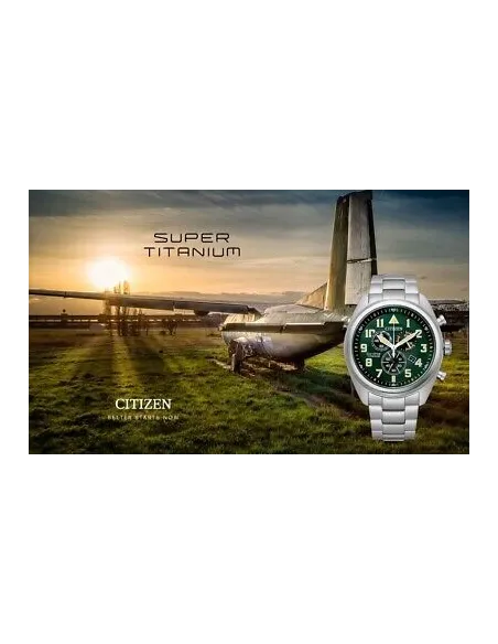 reloj hombre Citizen Eco-Drive Super Titanium AT2480-81X 43.5mm cristal de zafiro 100m