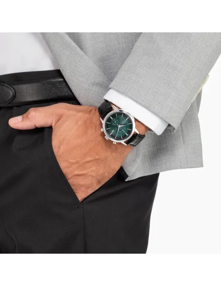 Citizen Eco-Drive CA7069-24X 42mm correa de cuero movimiento Eco-Drive