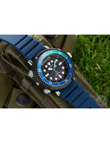 reloj hombre solar Seiko Prospex Sea Arnie Hybrid Diver’s “Tropical Lagoon” SNJ039P1 47,8mm 200m WR