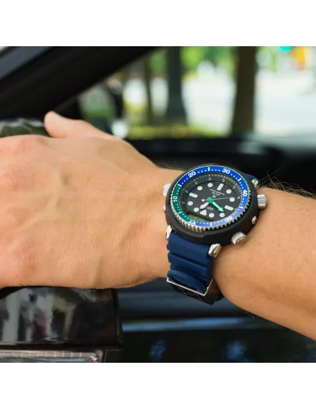 reloj hombre solar Seiko Prospex Sea Arnie Hybrid Diver’s “Tropical Lagoon” SNJ039P1 47,8mm 200m WR