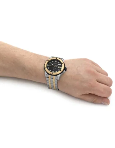 reloj hombre Bulova Marine Star 98D175 44mm dial negro 100m Water resist correa de acero
