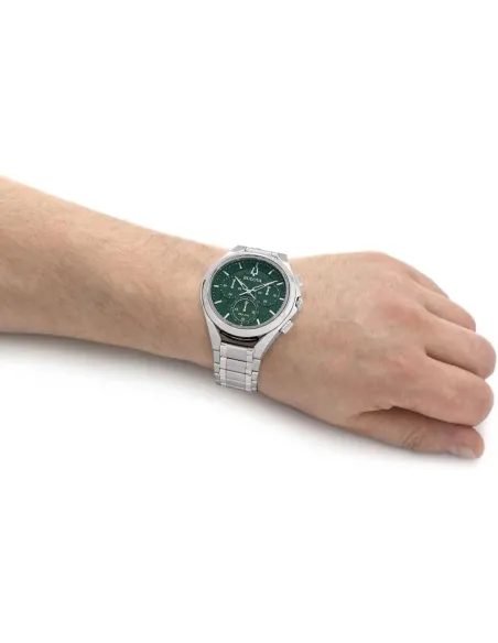 reloj hombre Bulova Curv  96A297 44mm Cristal de Zafiro anti-reflejo  262kHz Cuarzo Alta precisión  correa de acero