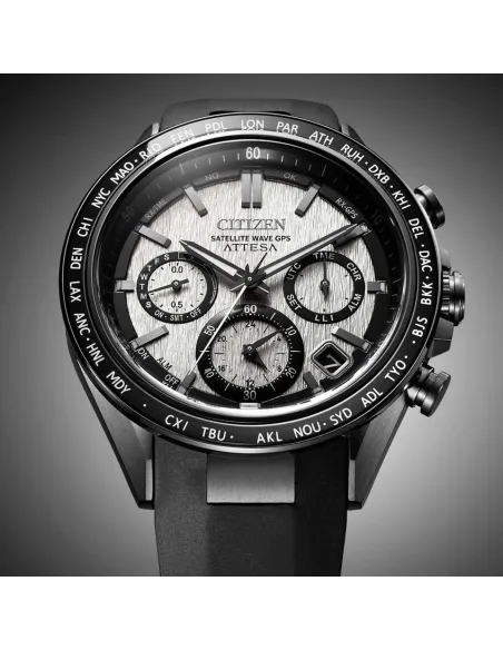 satélite GPS titanio Citizen Satellite Wave GPS Eco-Drive Attesa CC4055-14H 44.5mm 100m WR cristal de zafiro