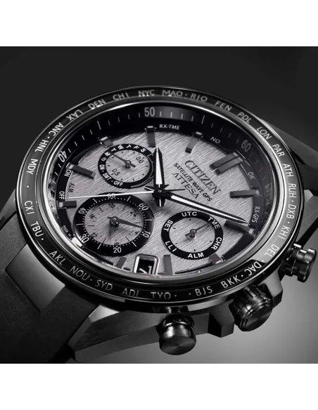 satélite GPS titanio Citizen Satellite Wave GPS Eco-Drive Attesa CC4055-14H 44.5mm 100m WR cristal de zafiro