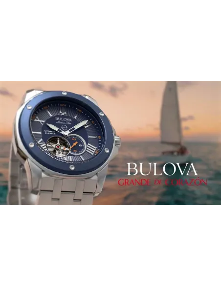 reloj automático buceo  hombre Bulova Marine Star 98A302 45mm 200m WR correa de acero