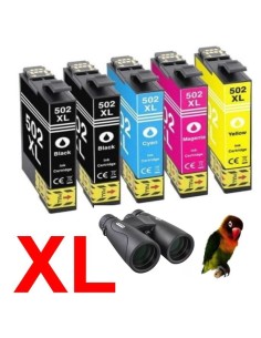 Tinta Negra compatible para Epson 502XL 502 XP-5100 XP-5105 XP-5115 WF-2800 WF-2860 WF-2865
