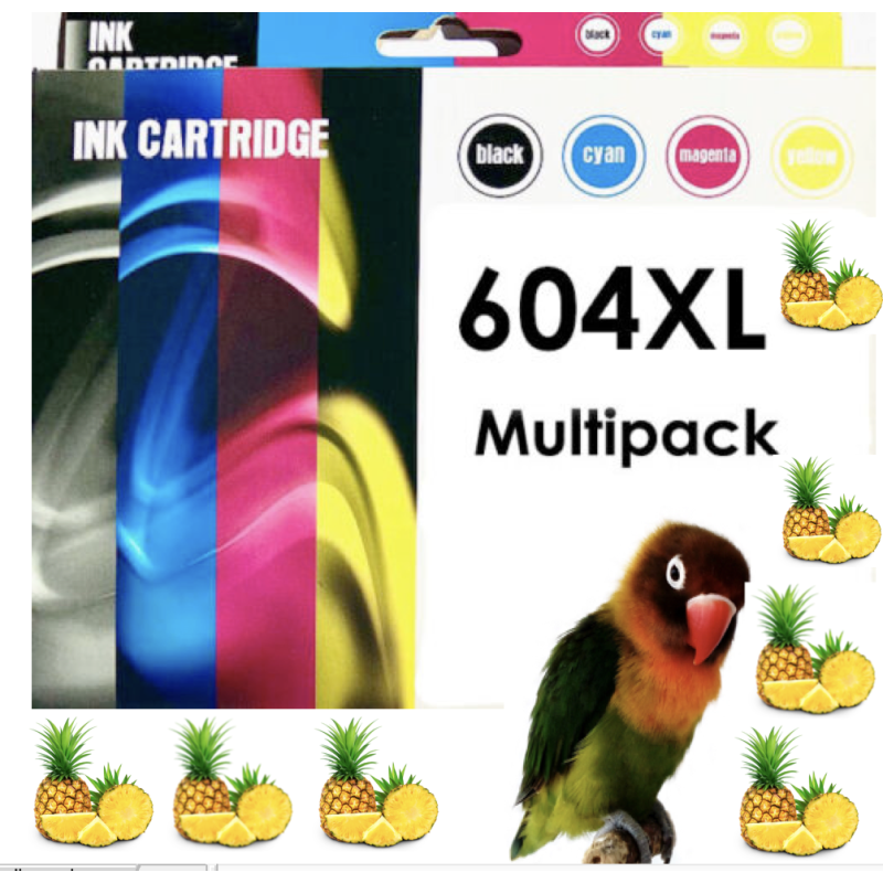 4 cartuchos compatibles para Epson 604XL XP2200 XP2205 XP4200 WF2950 WF2935 XP3200 XP3205 XP4205 WF2930 WF2910 XL  604 XL para X