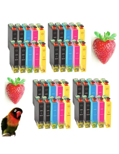 pack 40 tintas EPSON T2991/2/3/4 (29XL) compatibles Epson xp-235 / xp-330 / xp-332 / xp-335 / xp-43