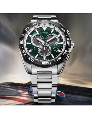 reloj deportivo hombre radio-control Citizen Promaster Land CB5034-91W JDM 44.6mm Cristal de zafiro