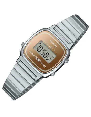 Reloj Retro Mujer CASIO LA670WES-4A digital correa de acero