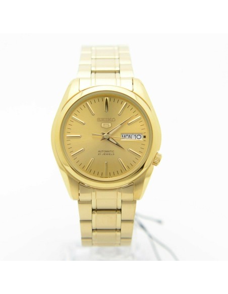 reloj unisex automático Seiko 5 SNKL48K1 38mm 30m WR correa de acero Calibre 7S26