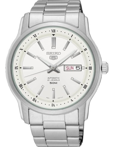 reloj automático hombre Seiko 5 SNKP09K1 42mm 50m WR correa de acero 7S26