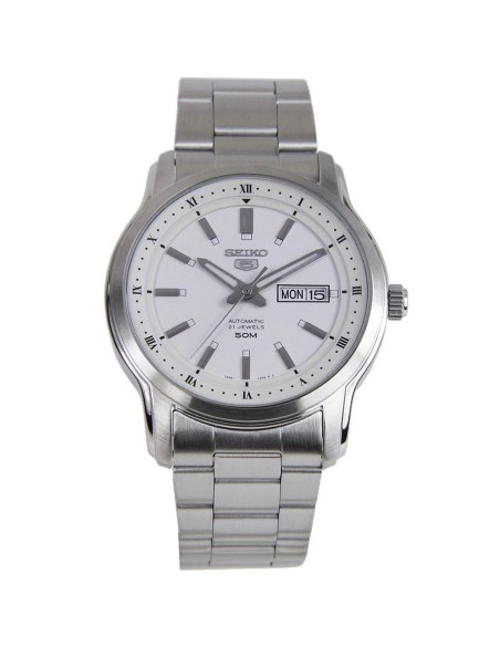 reloj automático hombre Seiko 5 SNKP09K1 42mm 50m WR correa de acero 7S26