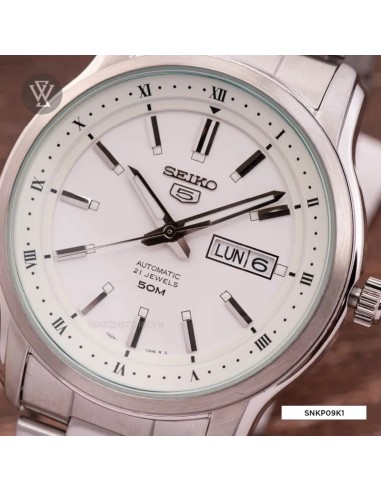 reloj automático hombre Seiko 5 SNKP09K1 42mm 50m WR correa de acero 7S26
