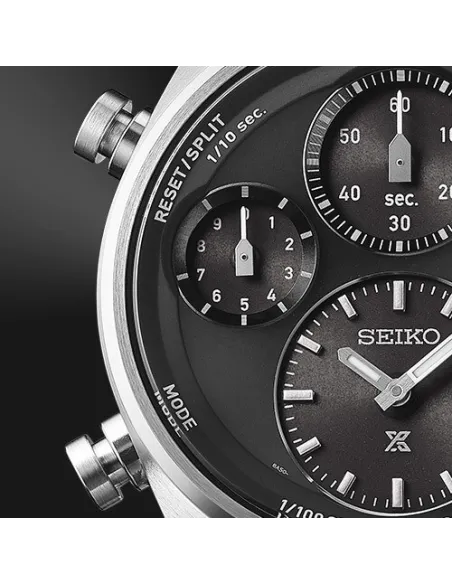reloj solar cronógrafo hombre Seiko Prospex Solar Speedtimer SFJ003P1 42mm 100m WR cristal de zafiro curvado Lumibrite