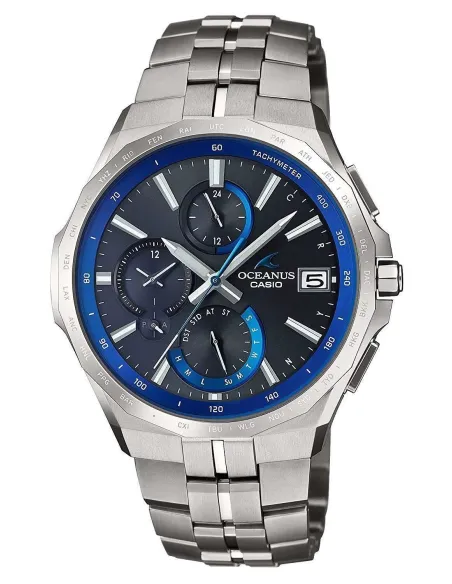 reloj radio-control Titanio solar Casio Oceanus MANTA OCW-S5000-1AJF JDM 42.3mm 100m WR cristal de zafiro