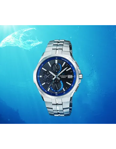 reloj radio-control Titanio solar Casio Oceanus MANTA OCW-S5000-1AJF JDM 42.3mm 100m WR cristal de zafiro