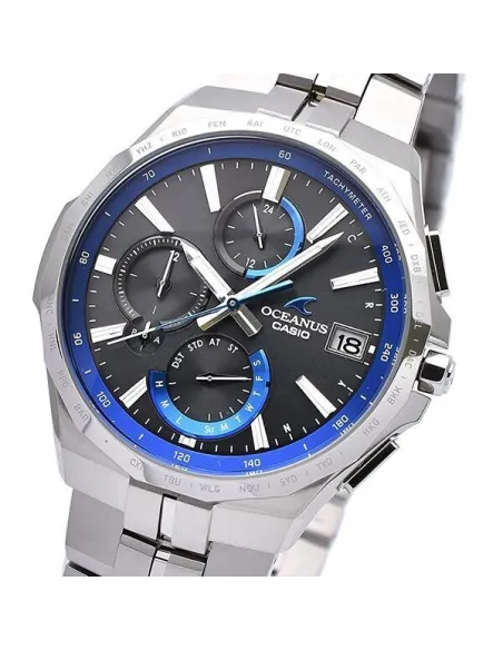 reloj radio-control Titanio solar Casio Oceanus MANTA OCW-S5000-1AJF JDM 42.3mm 100m WR cristal de zafiro