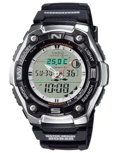 reloj deportivo de pesca Casio Phishing Gear AQW-101J-1AJH JDM 200m WR 46mm Thermosensor JDM (mercado interior japonés)