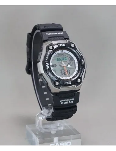 reloj deportivo de pesca Casio Phishing Gear AQW-101J-1AJH JDM 200m WR 46mm Thermosensor JDM (mercado interior japonés)