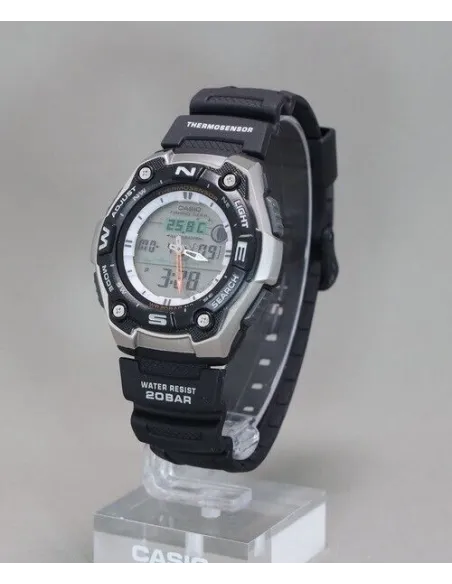 reloj deportivo de pesca Casio Phishing Gear AQW-101J-1AJH JDM 200m WR 46mm Thermosensor JDM (mercado interior japonés)