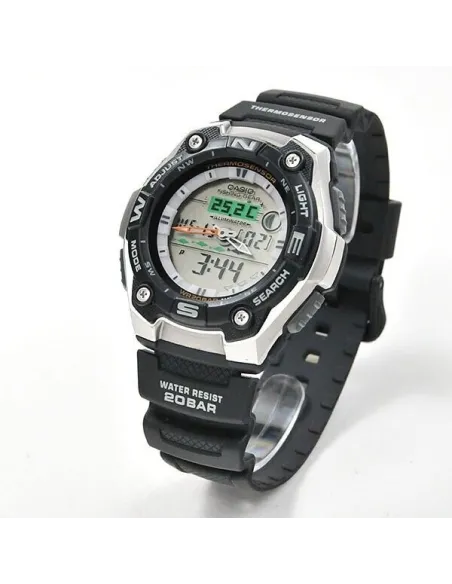 reloj deportivo de pesca Casio Phishing Gear AQW-101J-1AJH JDM 200m WR 46mm Thermosensor JDM (mercado interior japonés)
