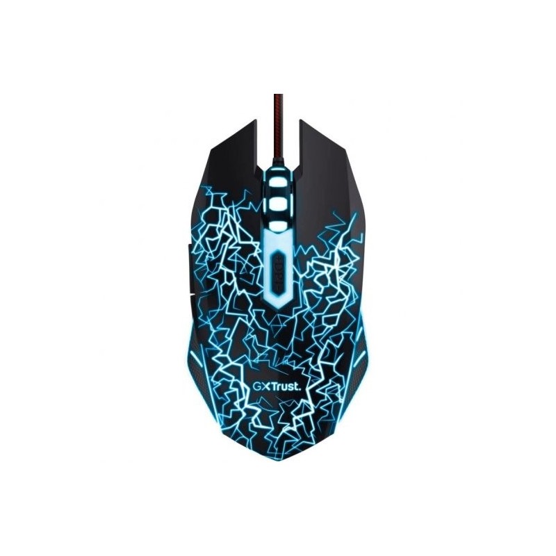 Raton Trust GXT 783X + Alfombrilla Gamings - 6 Botones- 4000dpi - Alfombrilla de Tejido Suave