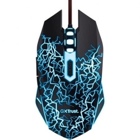 Raton Trust GXT 783X + Alfombrilla Gamings - 6 Botones- 4000dpi - Alfombrilla de Tejido Suave