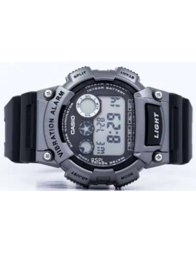 Reloj deportivo hombre Casio W-735H-1A3V Alarma Vibración Superiluminador 10 años batería 100m Water Resist