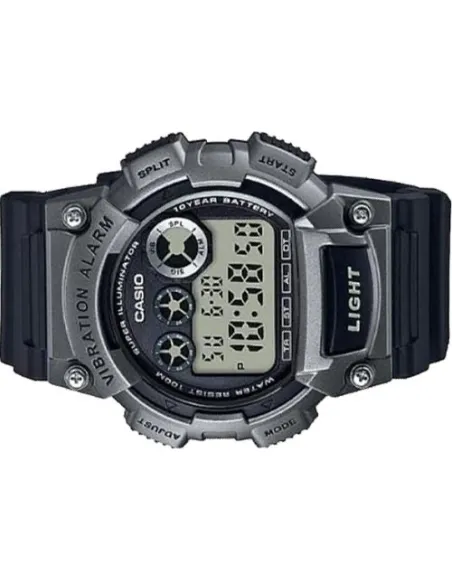 Reloj deportivo hombre Casio W-735H-1A3V Alarma Vibración Superiluminador 10 años batería 100m Water Resist
